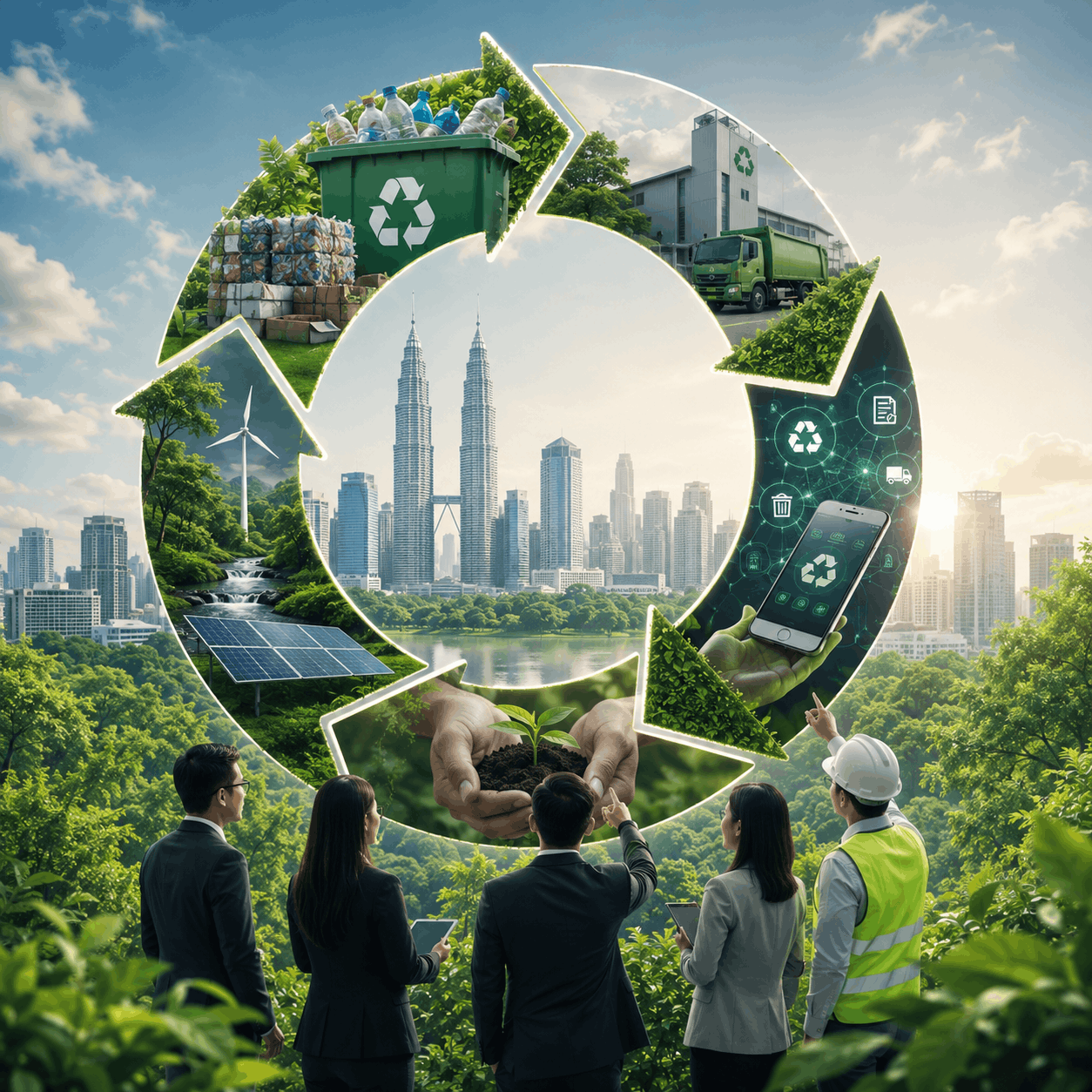 Modern Circular Economy Dashboard Mockup